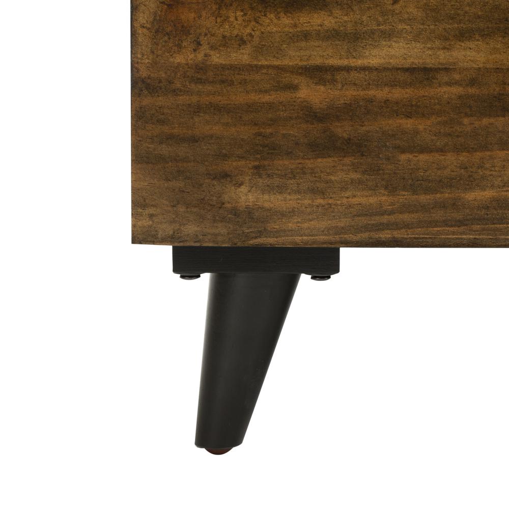 Liam Tufted Cocktail Ottoman, Navy/Dark Oak. Picture 8