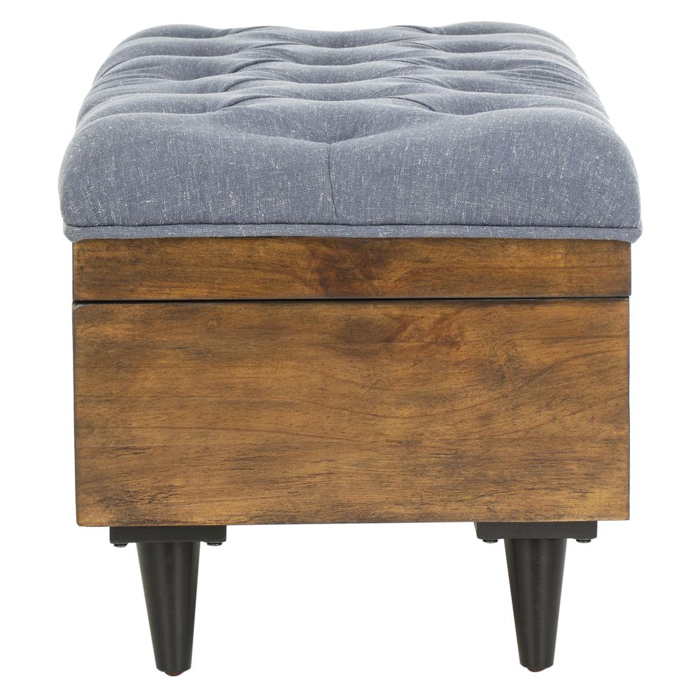 Liam Tufted Cocktail Ottoman, Navy/Dark Oak. Picture 12