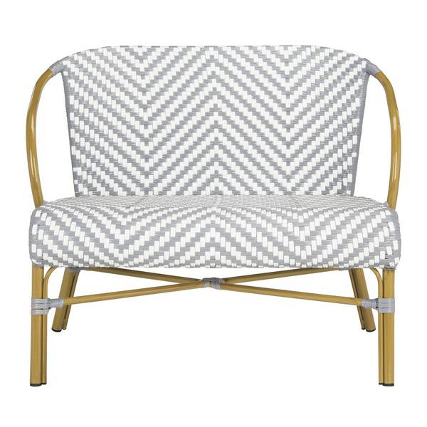 Dandra Herringbone Rattan Settee. Picture 1