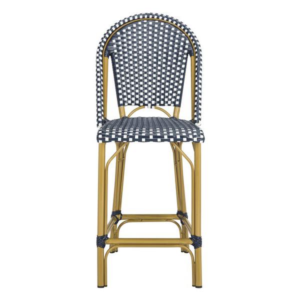 Gresley Indoor-Outdoor Stacking French Bistro Counter Stool. Picture 1
