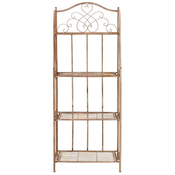 Amaris Wrought Iron  4 Tier Outdoor Bakers Rack. Picture 1