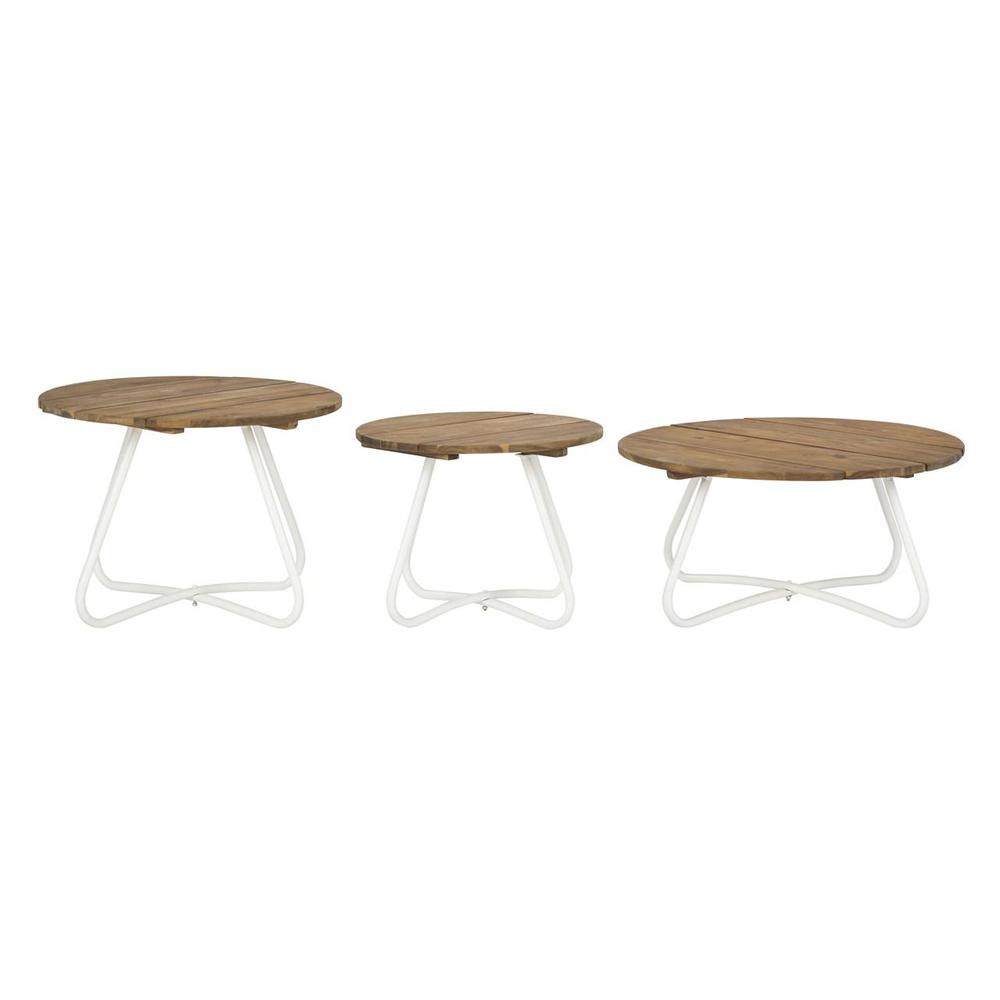 Henderson 3Pc Wood Top Coffee Table. Picture 1