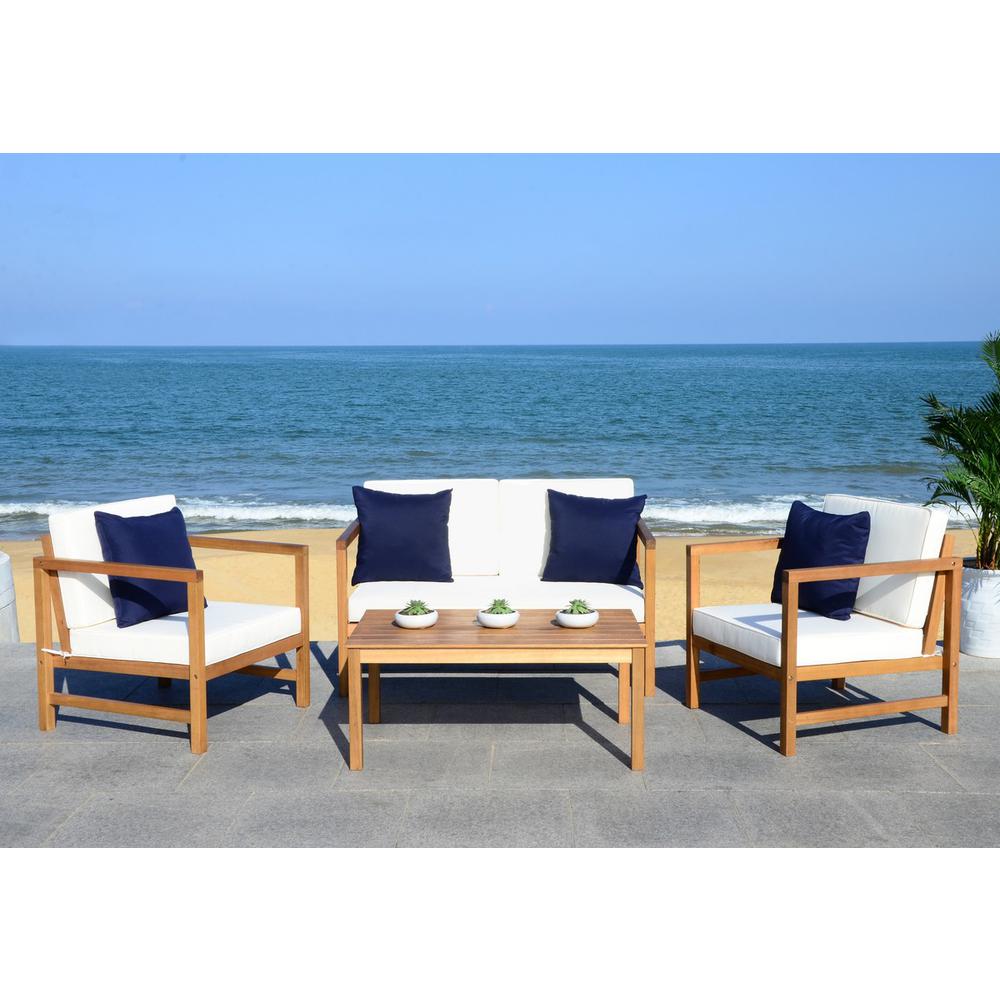 Montez 4 Pc Outdoor Set With Accent Pillows. Picture 1