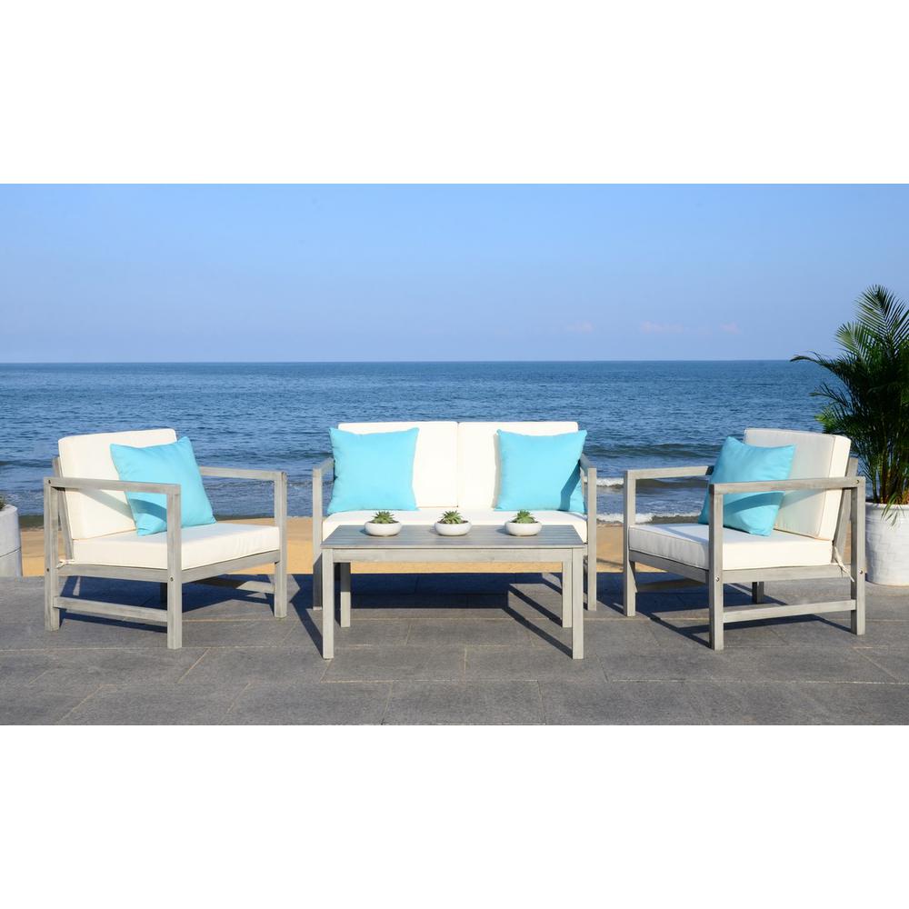 Montez 4 Pc Outdoor Set With Accent Pillows. Picture 1