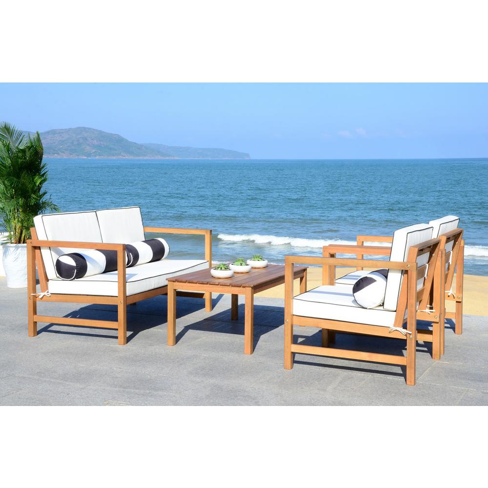 Montez 4 Pc Outdoor Set With Accent Pillows. Picture 1