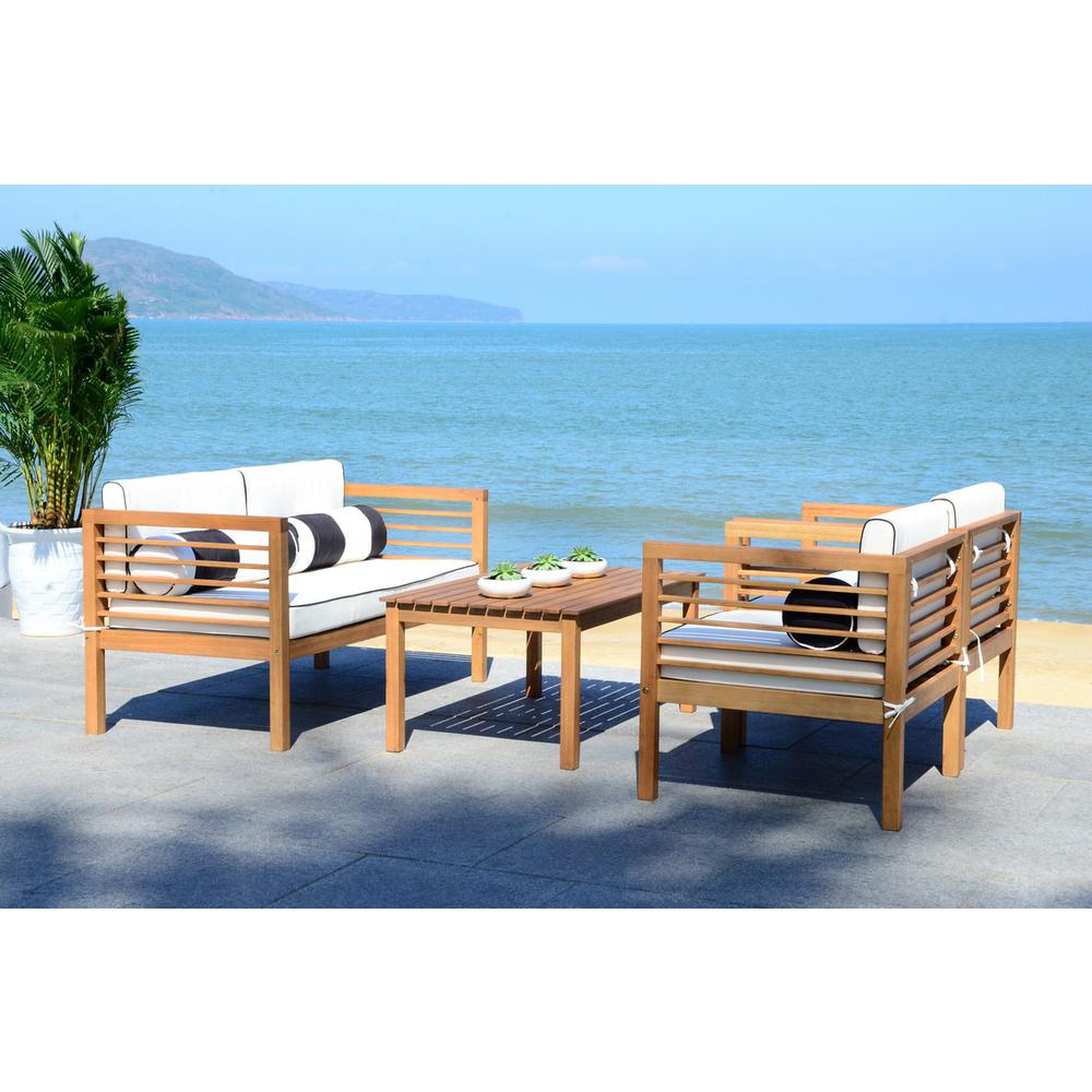 Alda 4 Pc Outdoor Set With Accent Pillows. Picture 1
