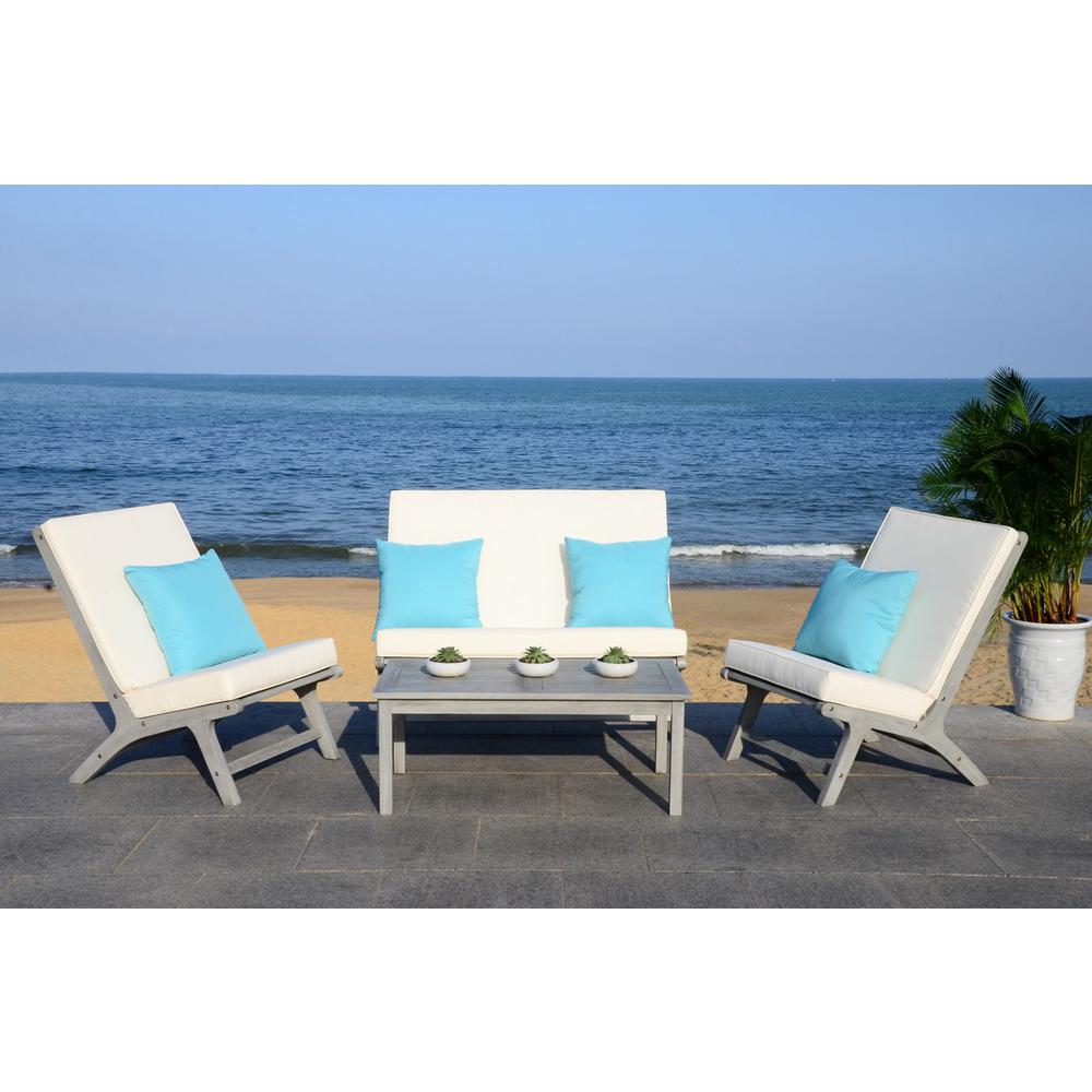 Chaston 4 Pc Outdoor Living Set With Accent Pillows. Picture 1