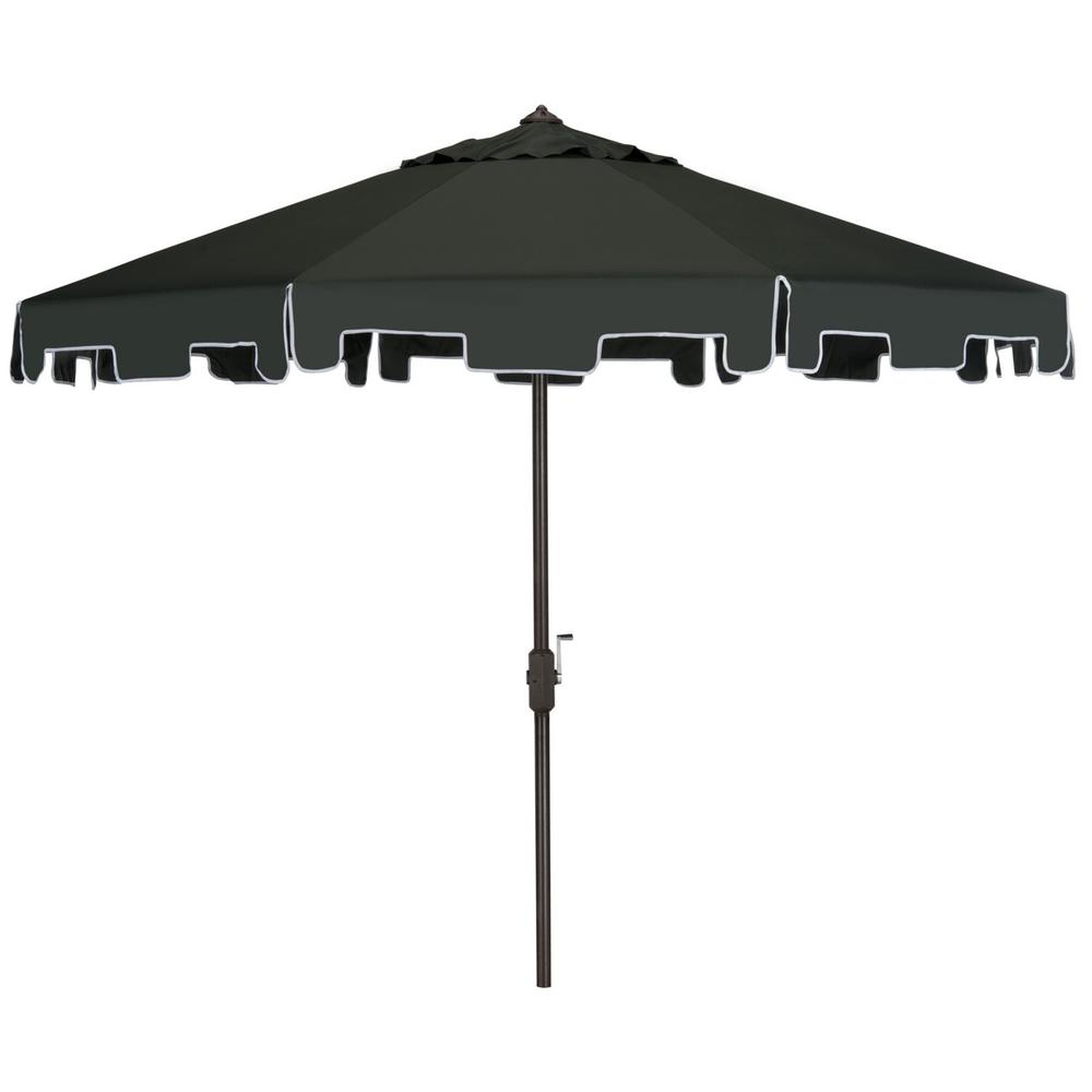 Uv Resistant Zimmerman 9 Ft Crank Market Push Button Tilt Umbrella With Flap. Picture 1