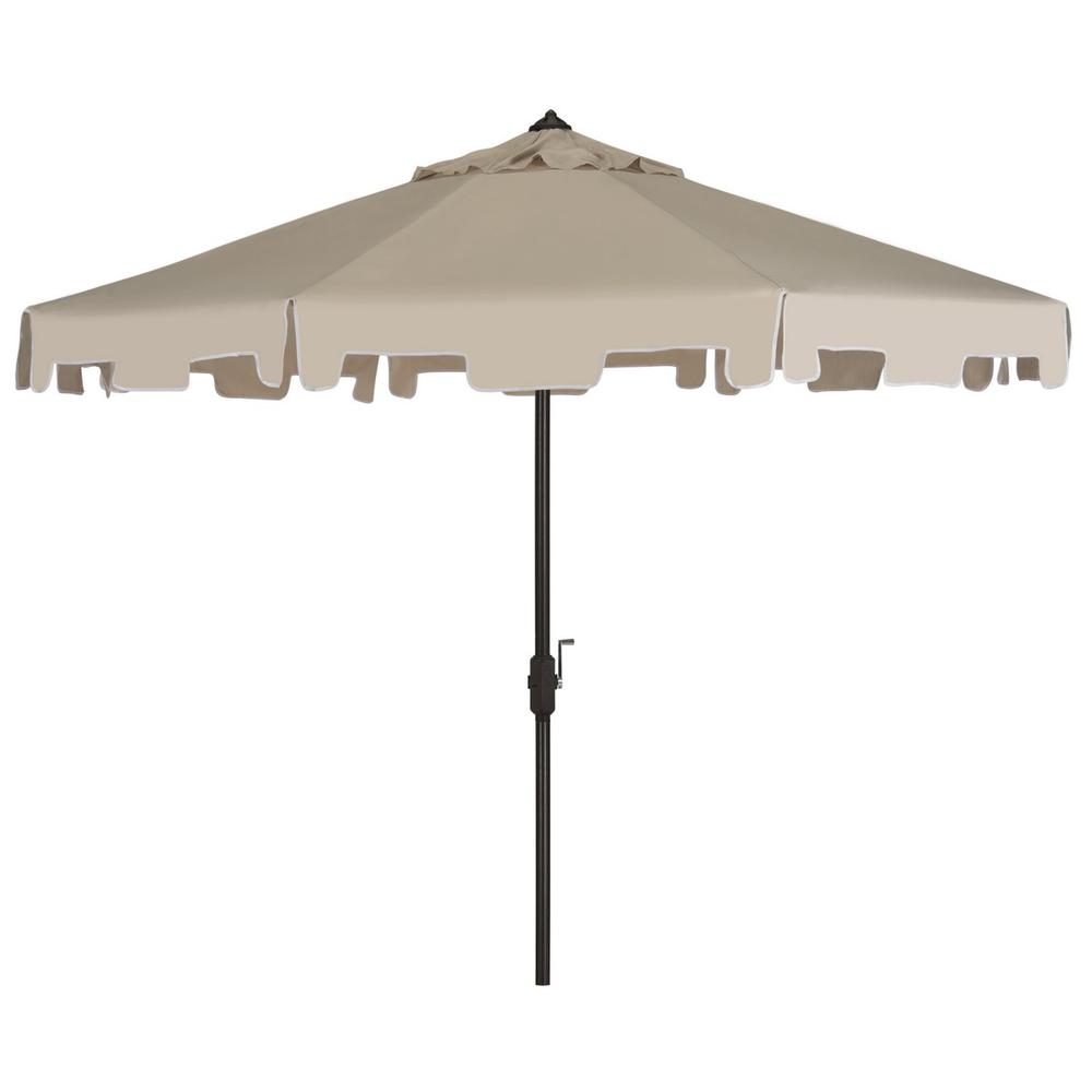 Uv Resistant Zimmerman 9 Ft Crank Market Push Button Tilt Umbrella With Flap. Picture 1