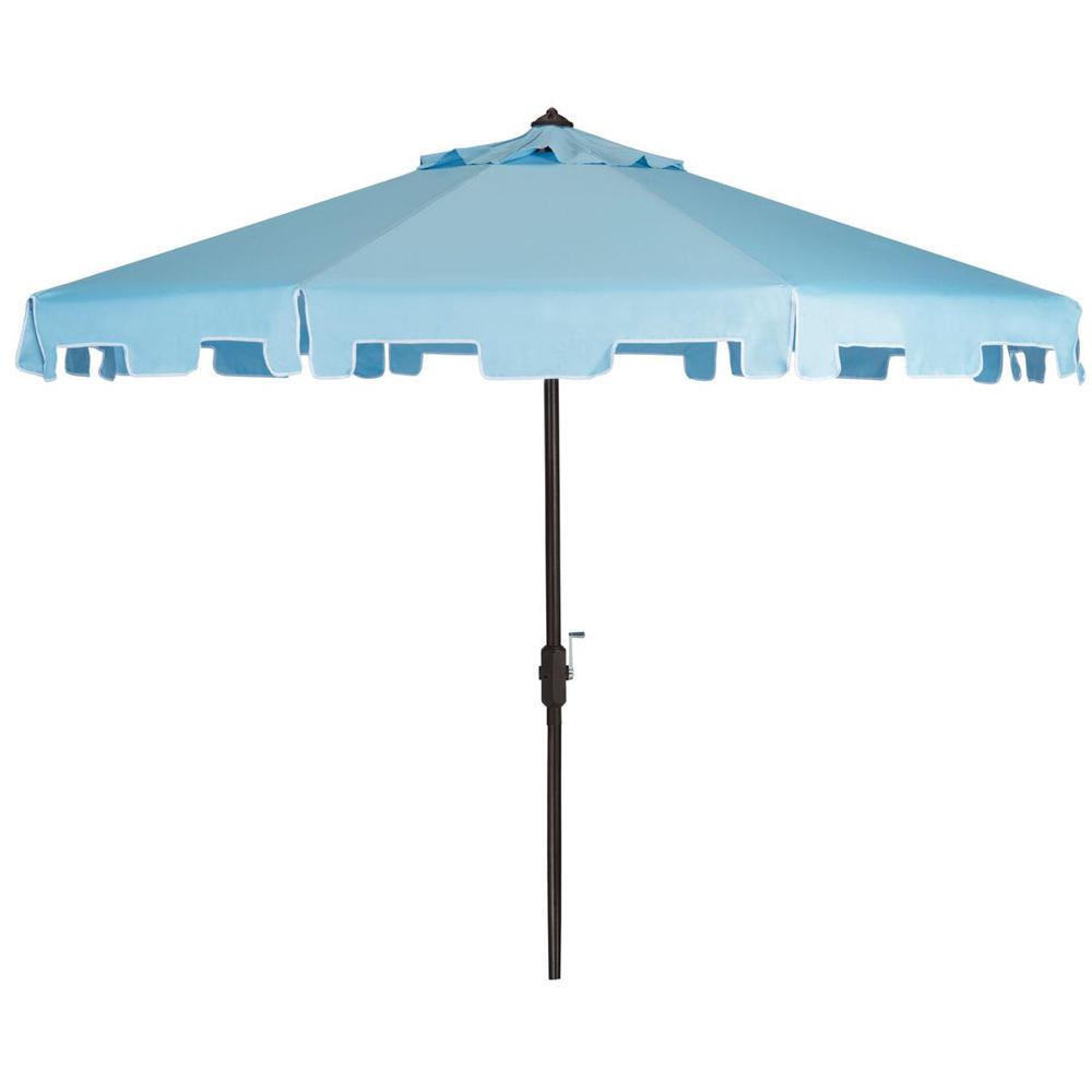 Uv Resistant Zimmerman 9 Ft Crank Market Push Button Tilt Umbrella With Flap. Picture 1