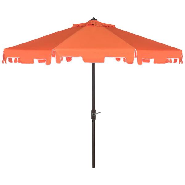 Uv Resistant Zimmerman 9 Ft Crank Market Push Button Tilt Umbrella With Flap. Picture 1