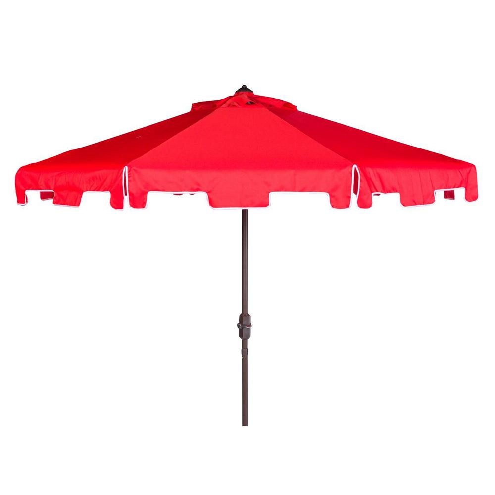 Uv Resistant Zimmerman 9 Ft Crank Market Push Button Tilt Umbrella With Flap. Picture 1