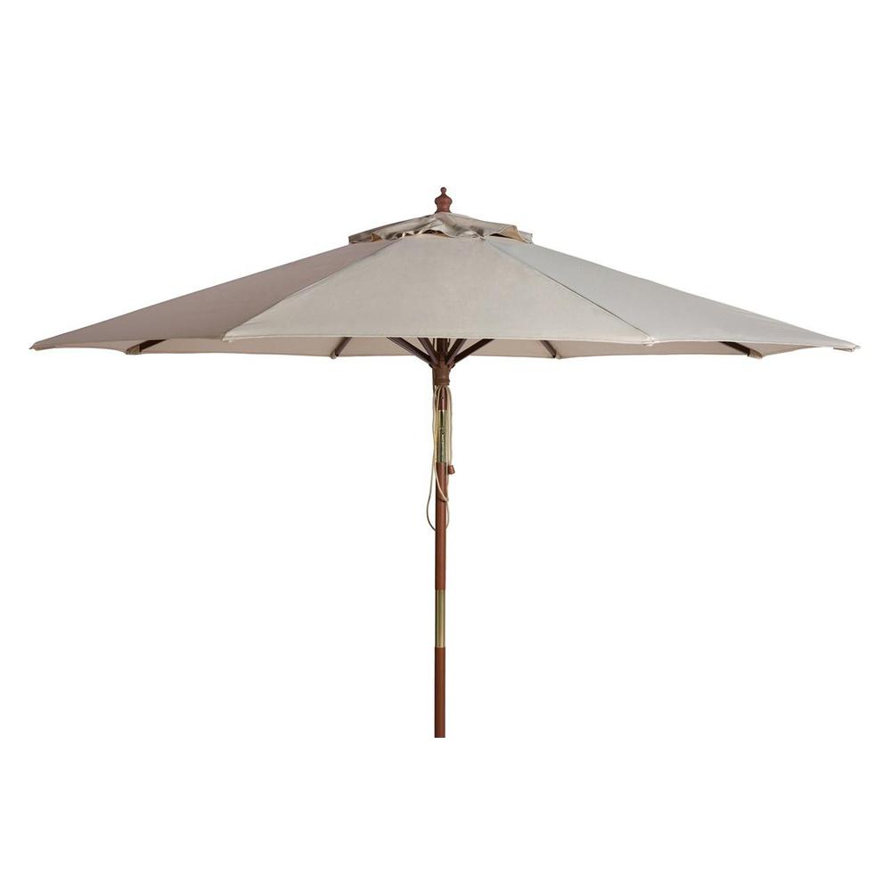Cannes 9Ft Wooden Outdoor Umbrella. Picture 1