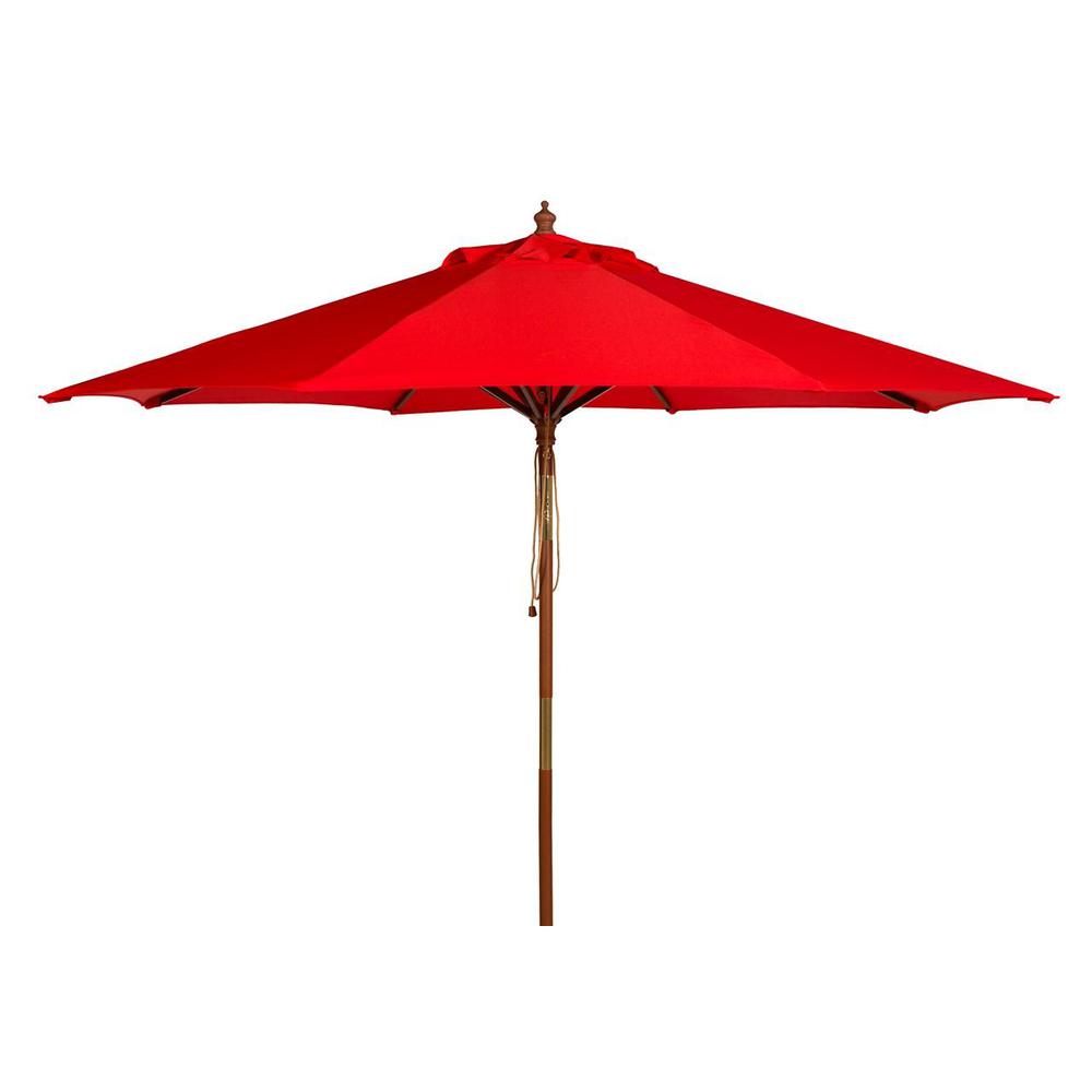 Cannes 9Ft Wooden Outdoor Umbrella. Picture 1