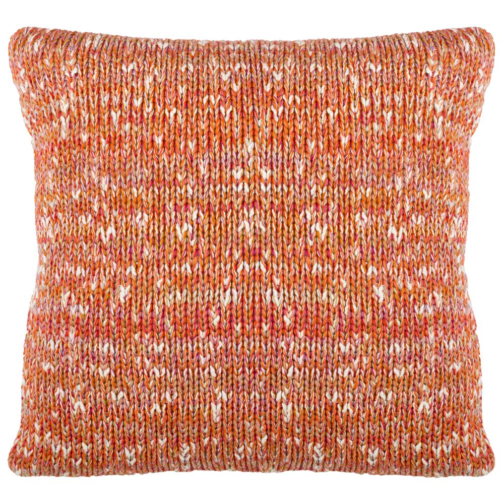 Darling Knit Pillow, Mustard/Ivory/Congo Pink/Fuschia/Bondi Blue/Vermoline Orange/Natural. Picture 4