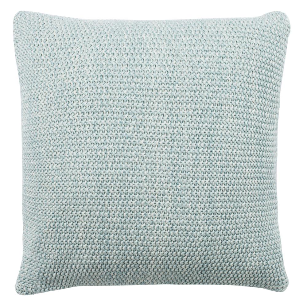 Liliana Knit Pillow, Dull Blue/Natural. Picture 2