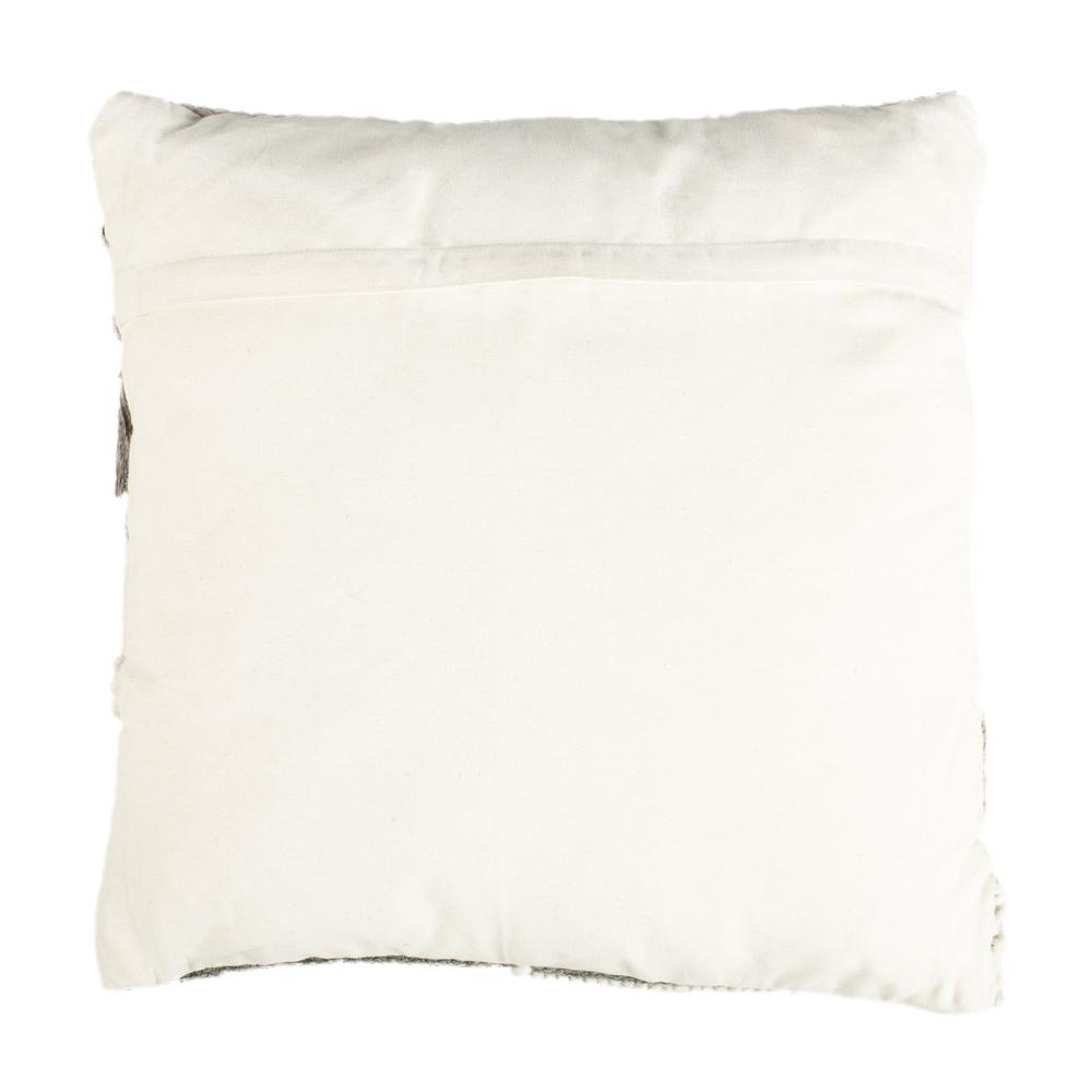 Gareth 20" Pillow, Charcoal/Silver. Picture 2