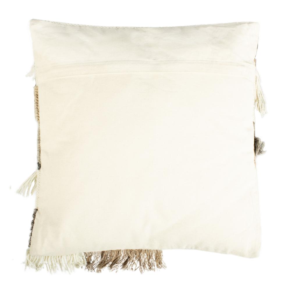 Honor 20" Pillow, Grey/Ivory. Picture 2