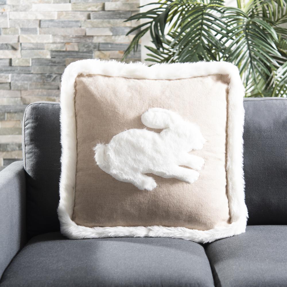 Flopsy Pillow, Beige/White. Picture 3