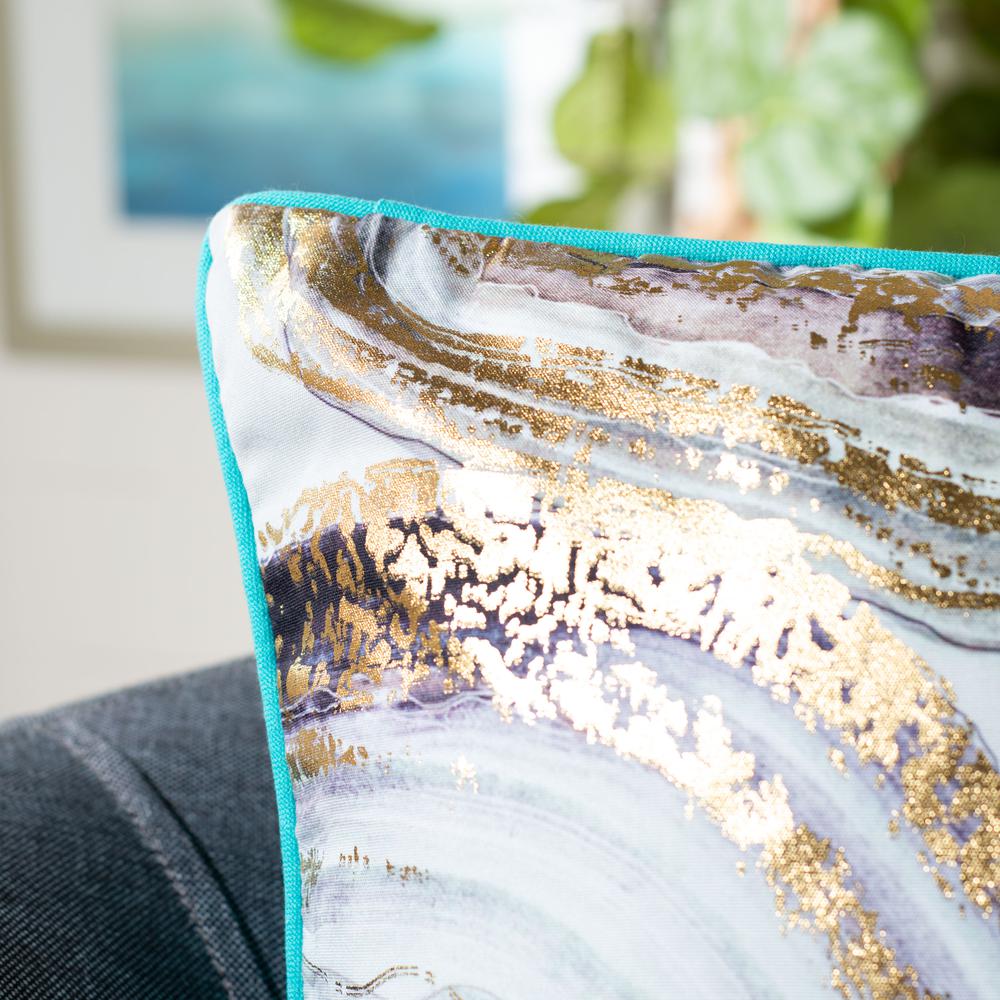 Nima Pillow, Blue/Gold. Picture 3