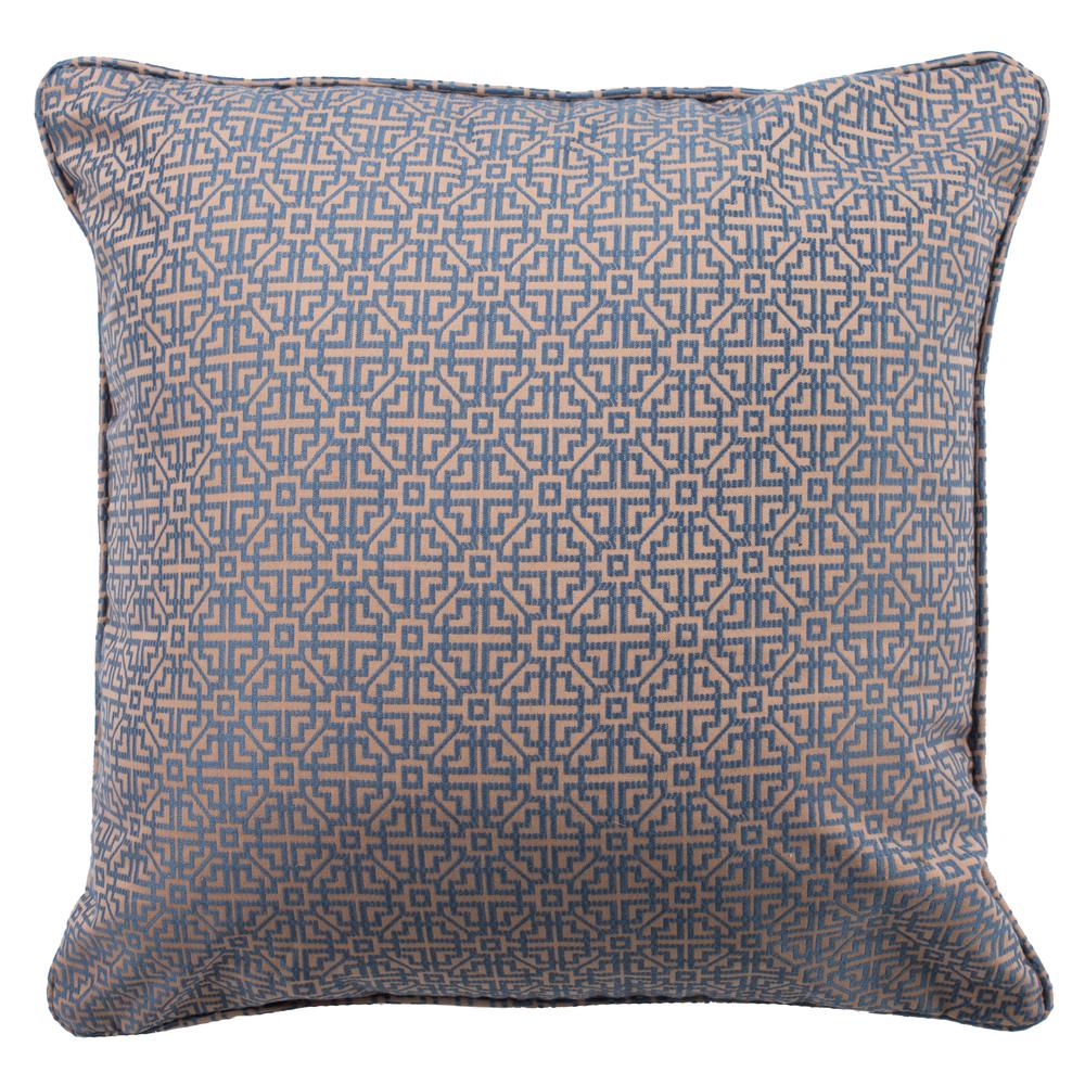 Caitria Pillow, Blue/Tan. Picture 2