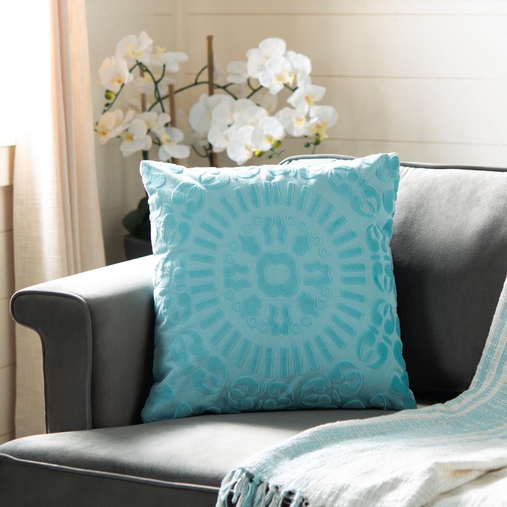 Shayla Pillow, Teal. Picture 2