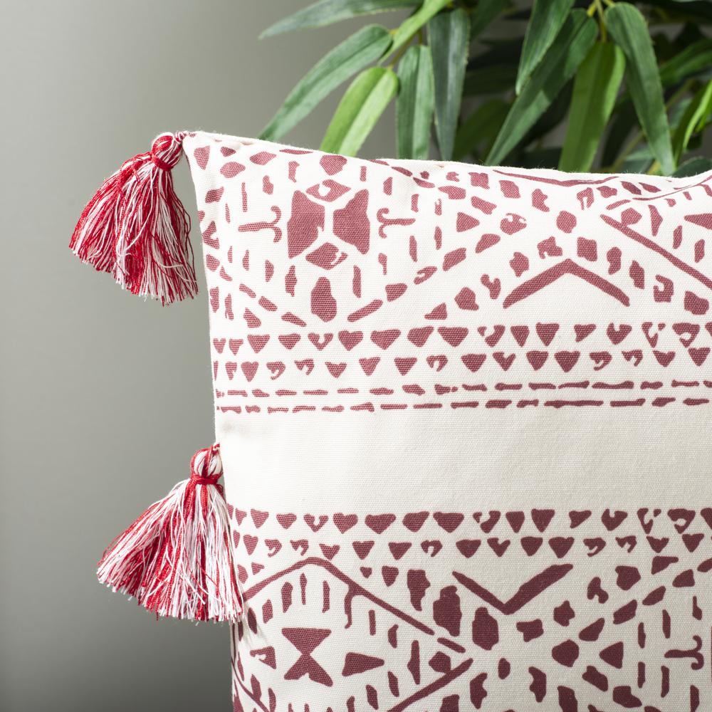 Landria Pillow, Beige/Red. Picture 3