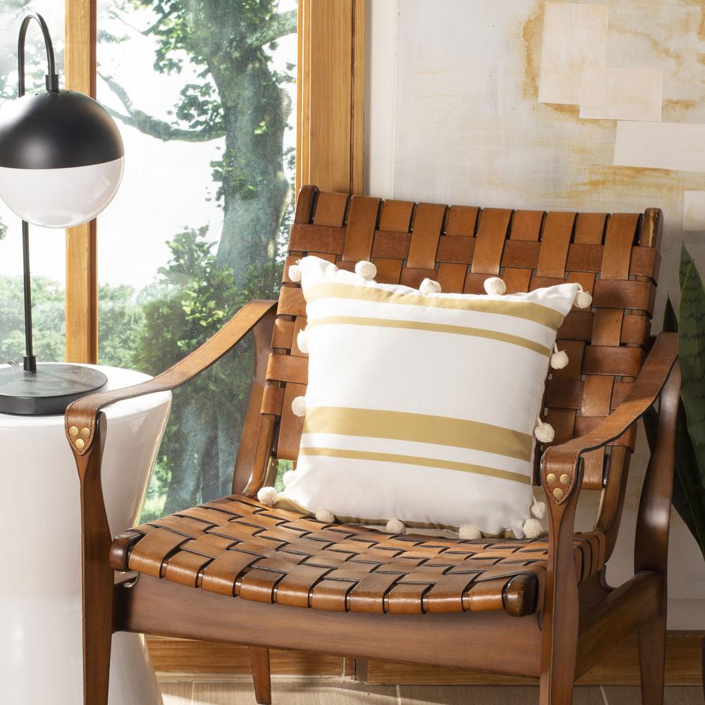 Jirina Pillow, White/Gold. Picture 3