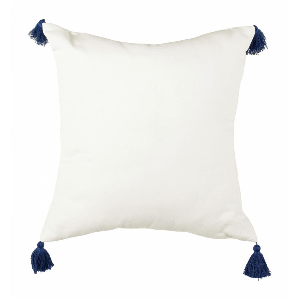 Orlanda Pillow, White/Navy. Picture 2