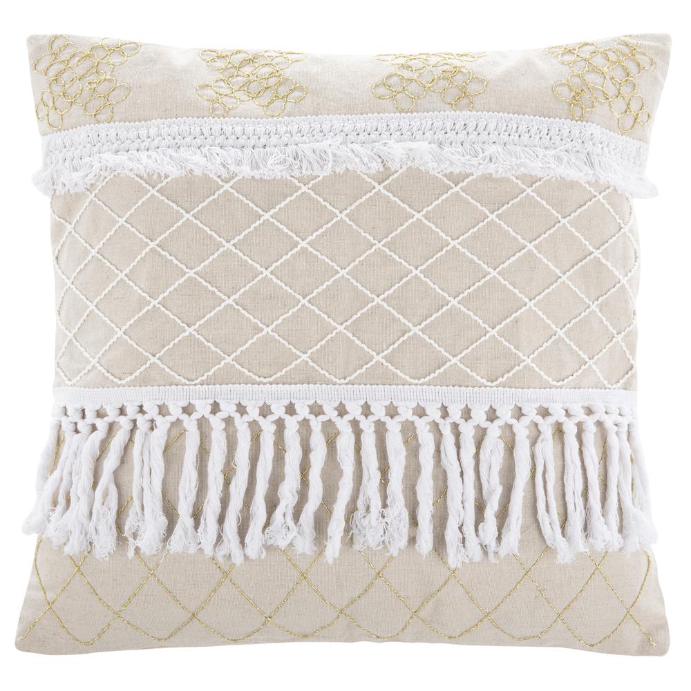Gurti Pillow, White/Beige. Picture 1