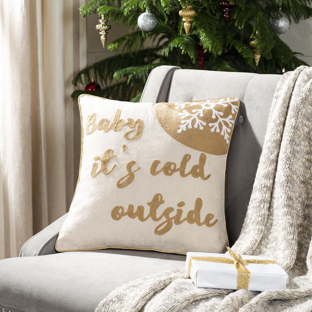 Cold Outside Pillow. Picture 4