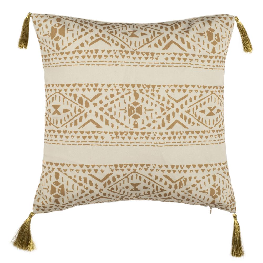 Valen Pillow, Beige/Brown. Picture 1