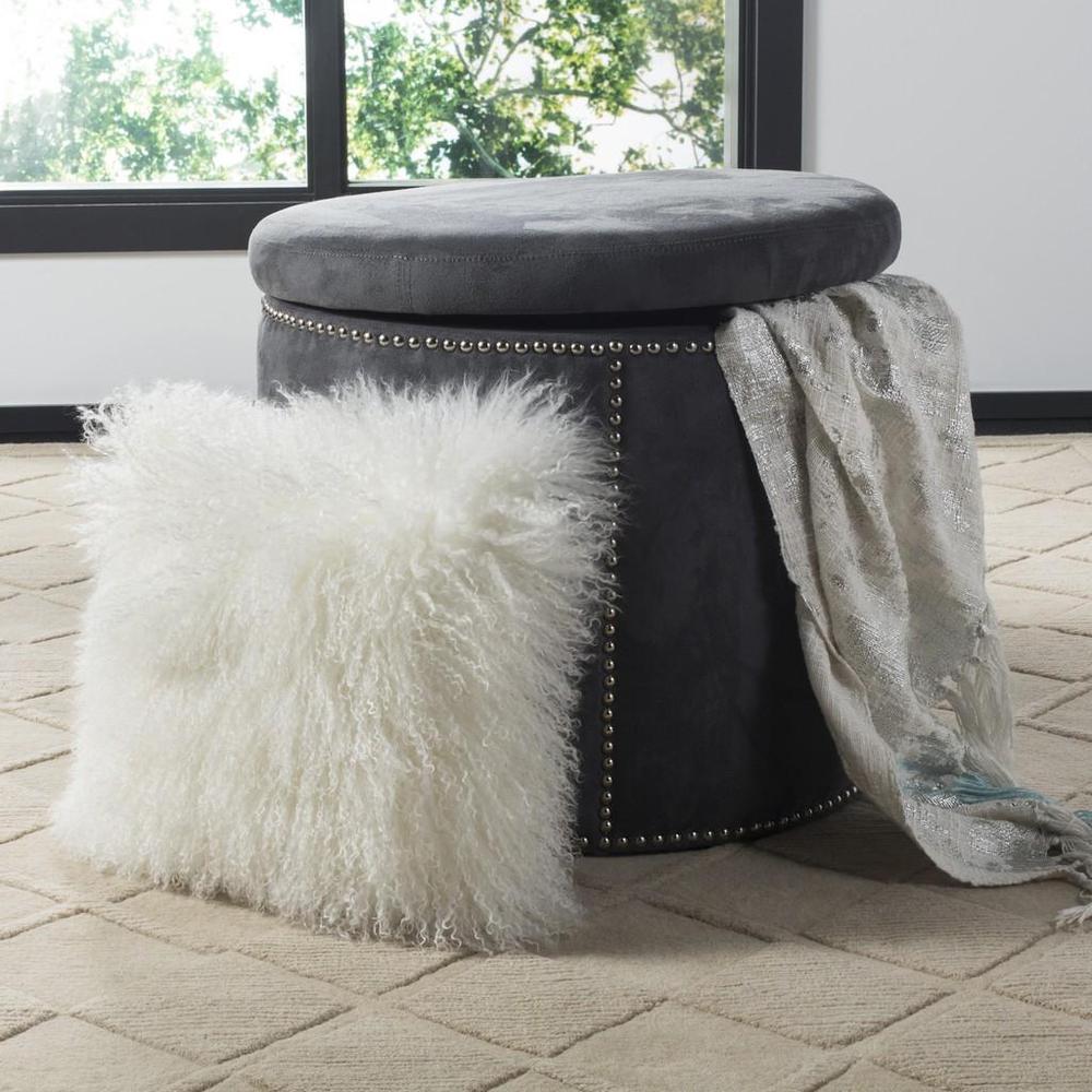 FAUX FLOKATI PILLOW, PLS733A-2020. Picture 1