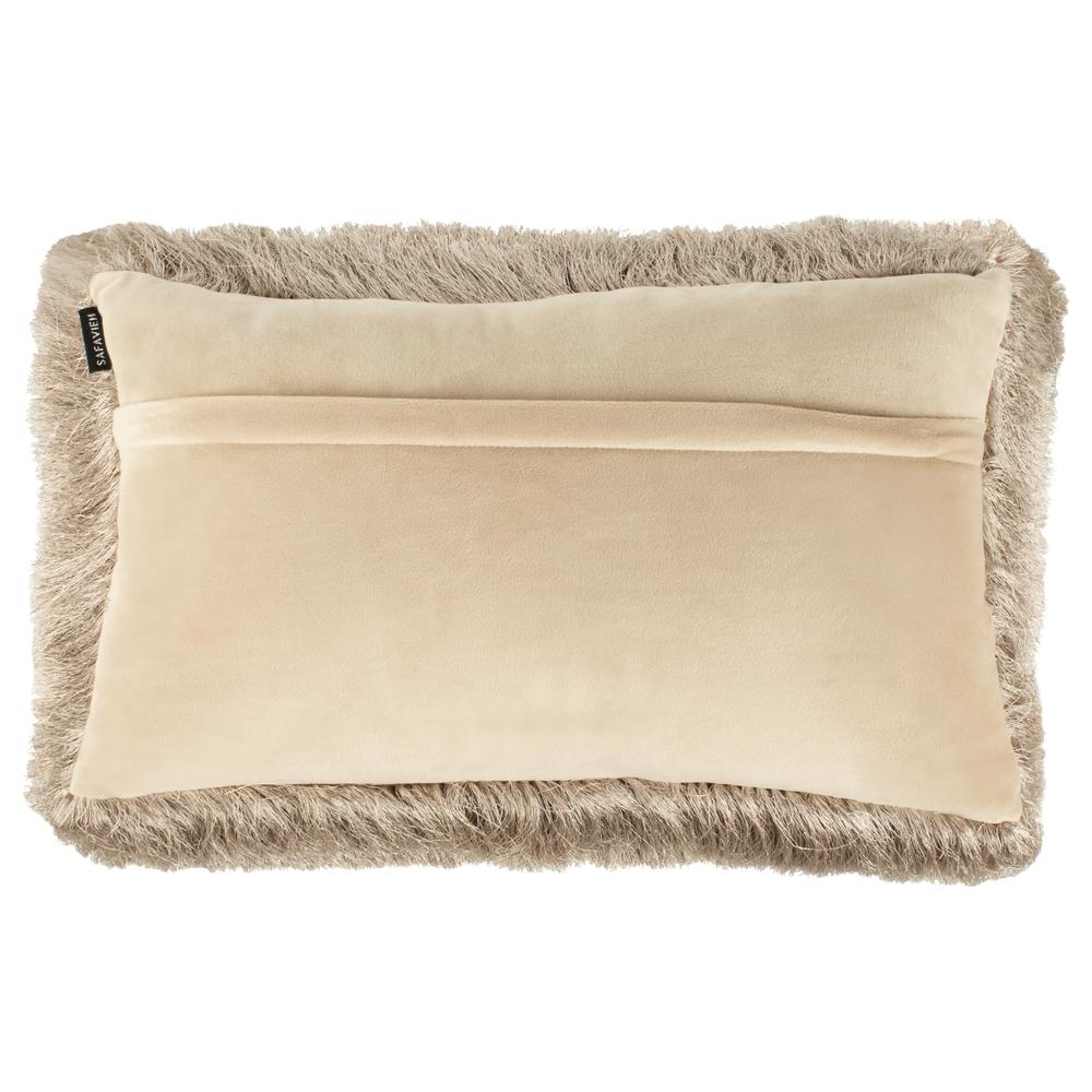 Chic Shag Pillow, Beige, PLS735A-1220. Picture 2