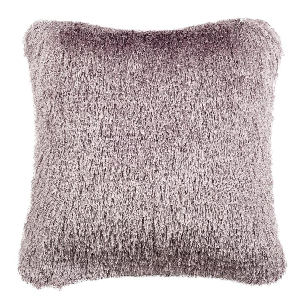 Venice Shag Pillow, Lilac. Picture 1