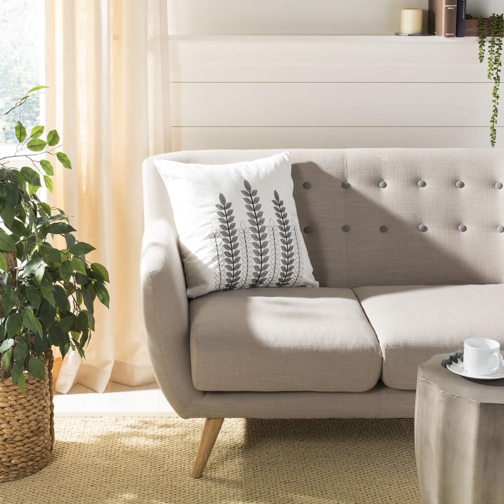Valorie Vine Pillow, White/Grey. Picture 1