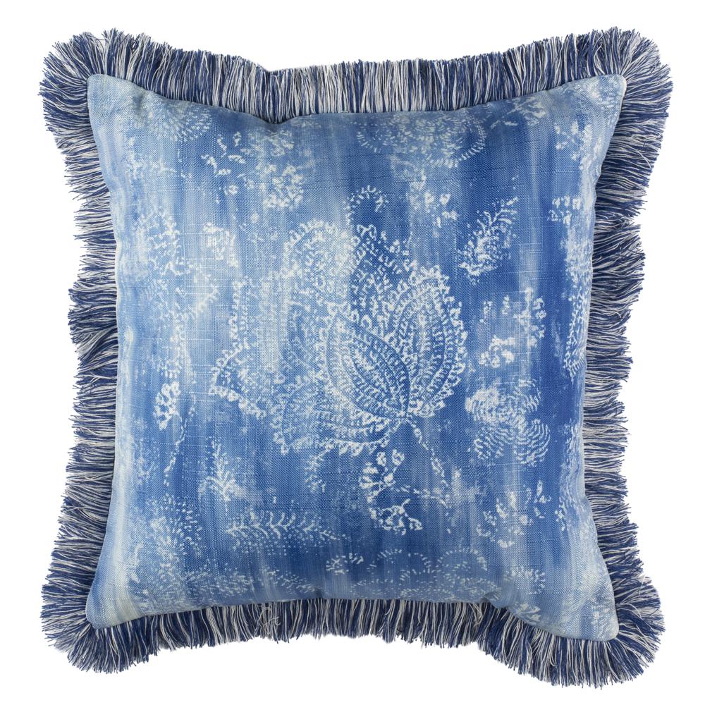 Kayden Pillow, Blue/Cream. Picture 1