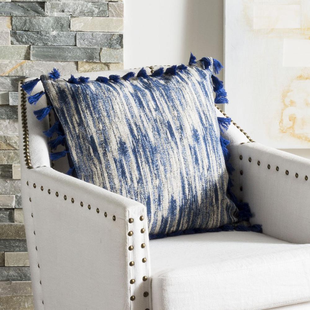 Marni Pillow, Blue/Cream. Picture 4