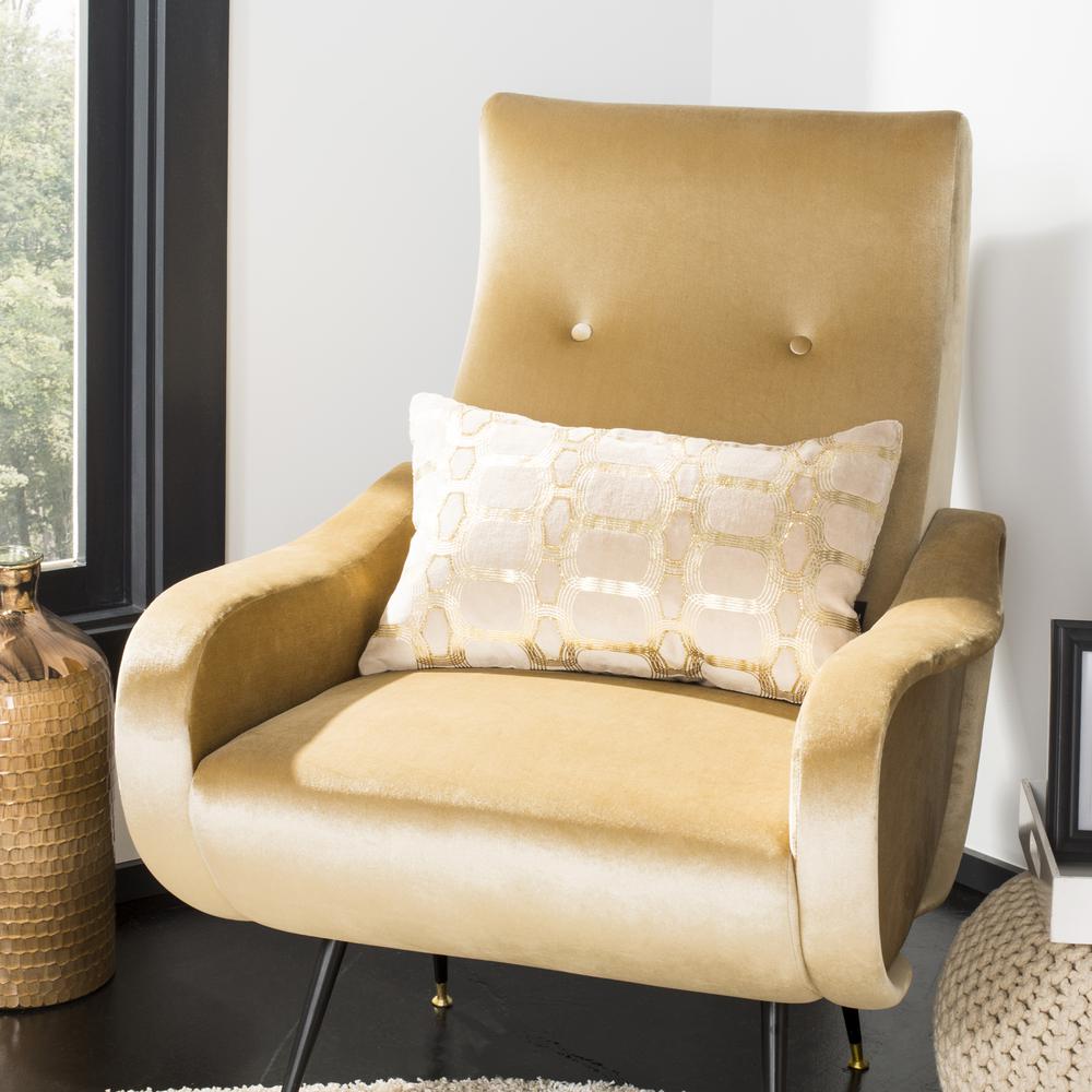 Adalie  Pillow, Beige/Gold, PLS877A-1220. Picture 3