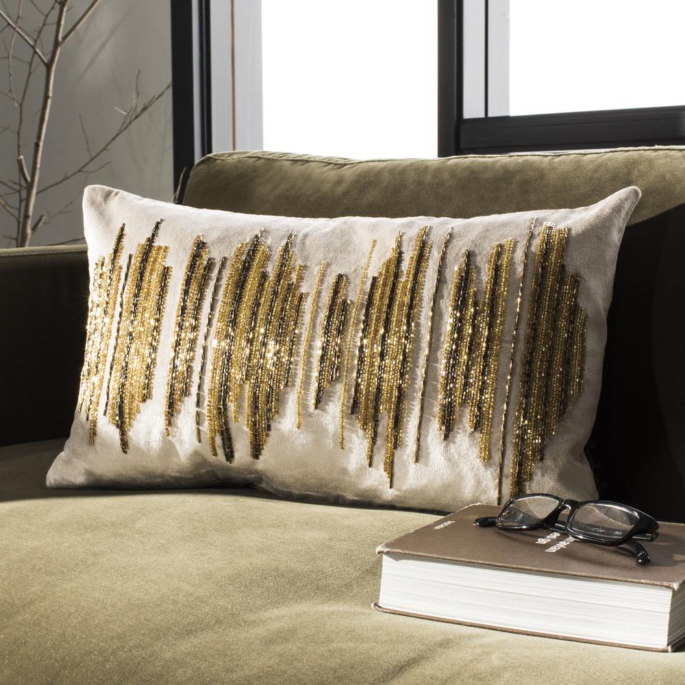 Deston Darling  Pillow, Beige/ Gold/Copper, PLS880A-1220. Picture 3