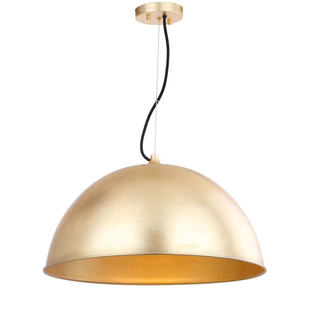 Archer Dome 21-Inch Dia Adjustable Pendant, Gold Leaf. Picture 5