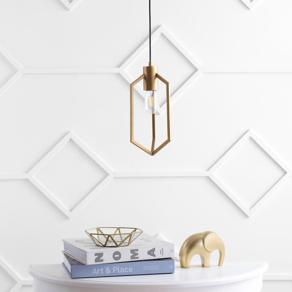 Eastwood 6-Inch Dia Adjustable Pendant, Gold. Picture 1