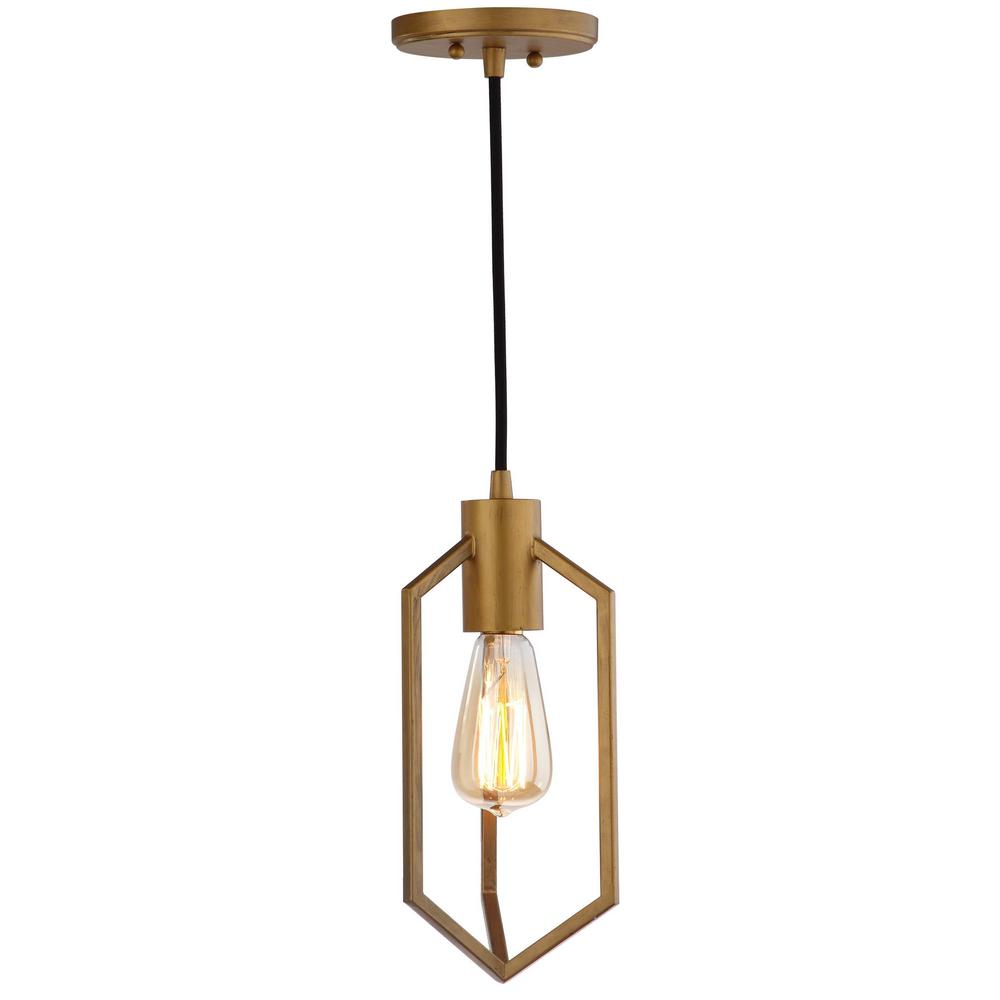 Eastwood 6-Inch Dia Adjustable Pendant, Gold. Picture 4