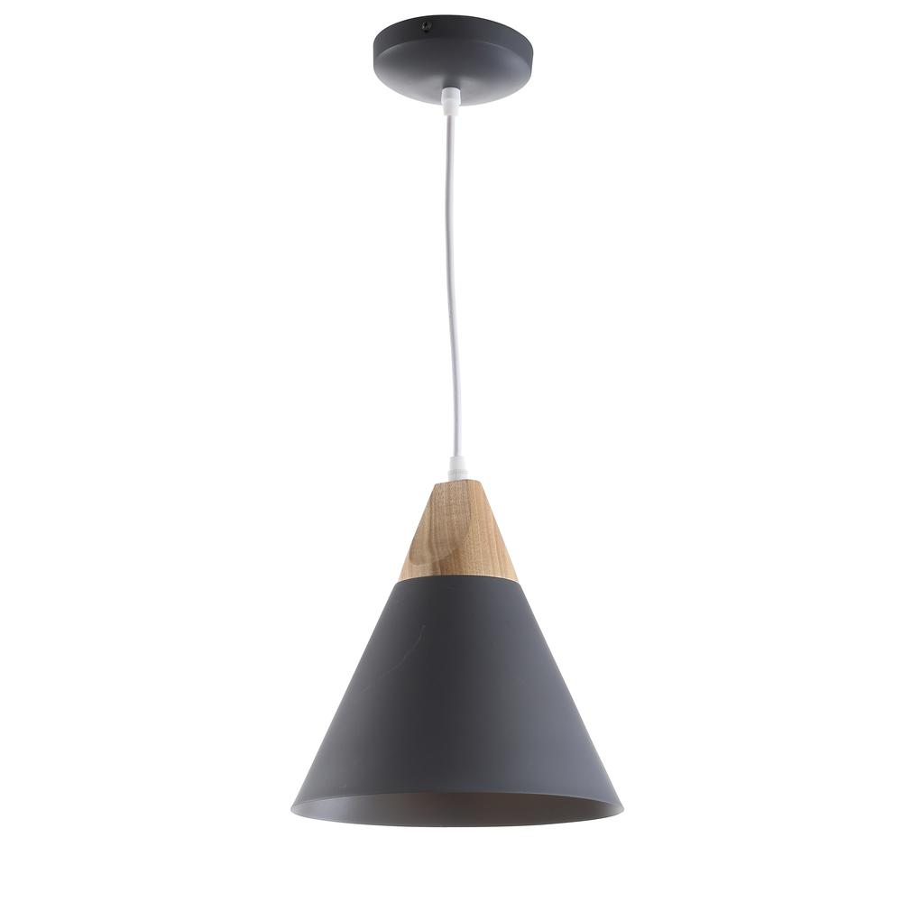 Cila Pendant, Dark Grey/Light Brown. Picture 4