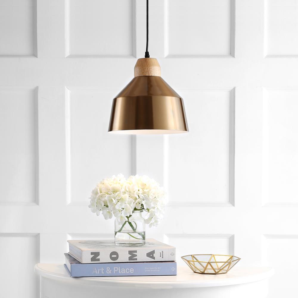 Dajana Pendant, Brass Gold/Light Brown. Picture 3