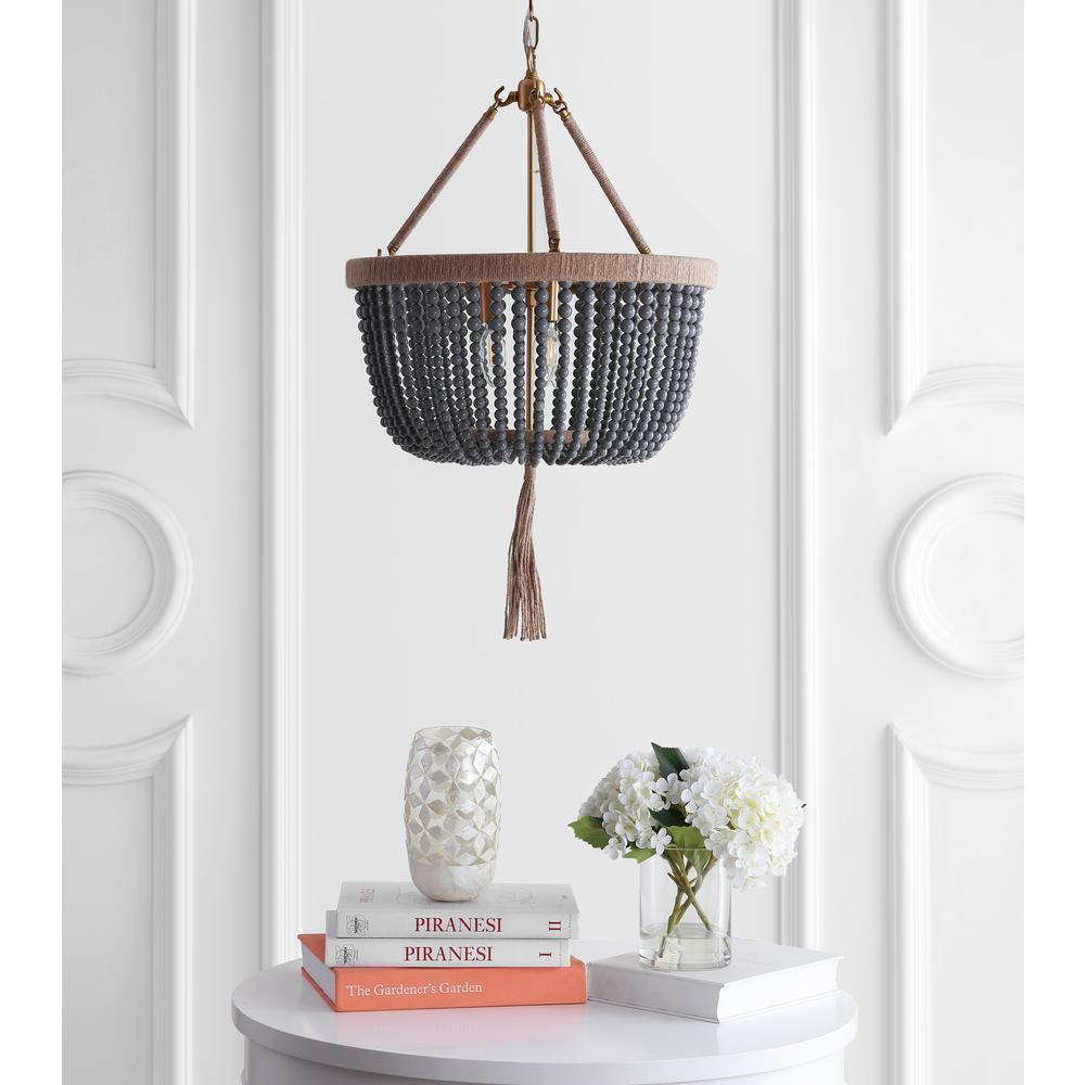 Adra Pendant, Brass Gold/Dark Grey. Picture 1
