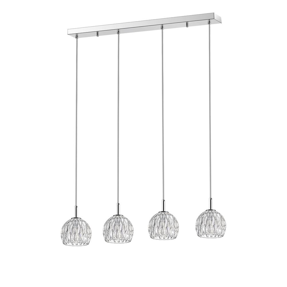 Lanson Pendant, Chrome/Clear. Picture 12
