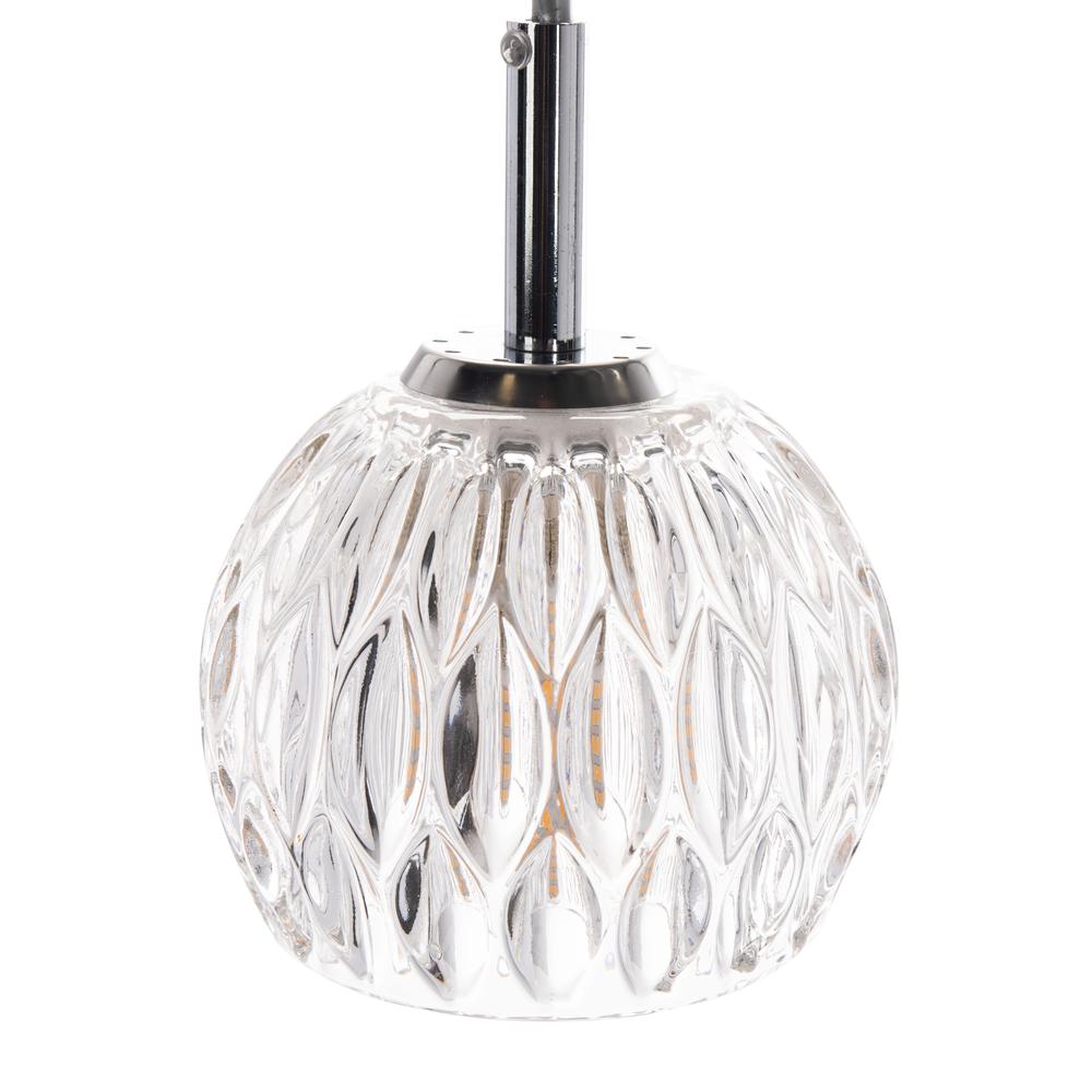 Lanson Pendant, Chrome/Clear. Picture 1