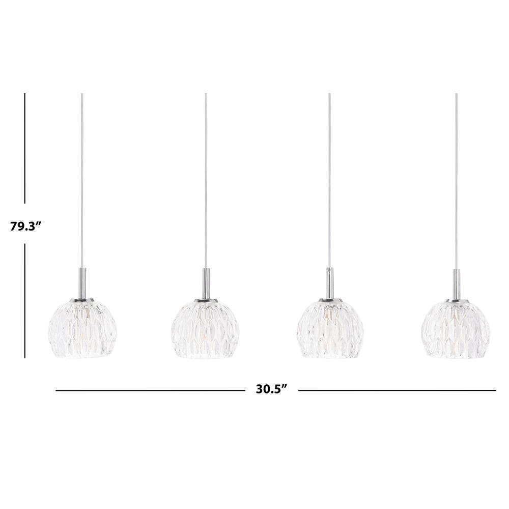 Lanson Pendant, Chrome/Clear. Picture 3
