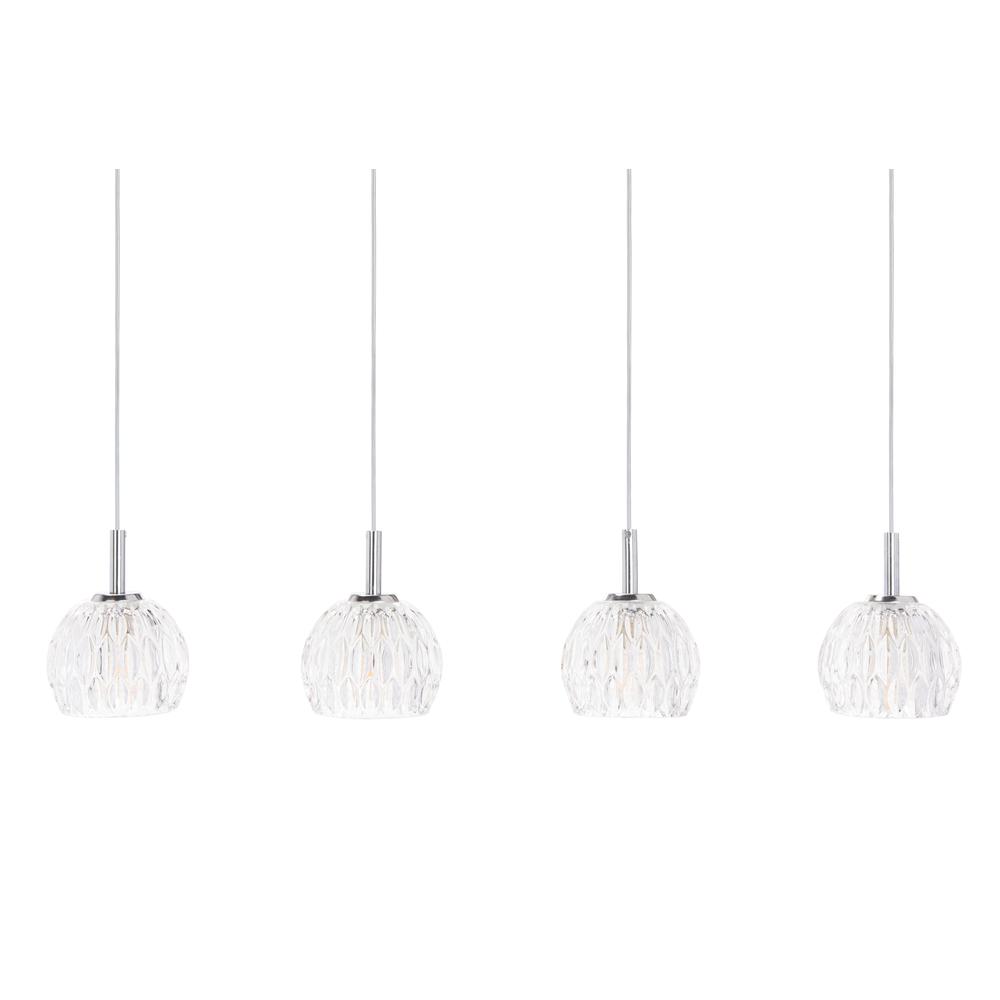 Lanson Pendant, Chrome/Clear. Picture 7